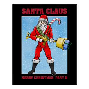 Santa Claus Merry Christmas Poster