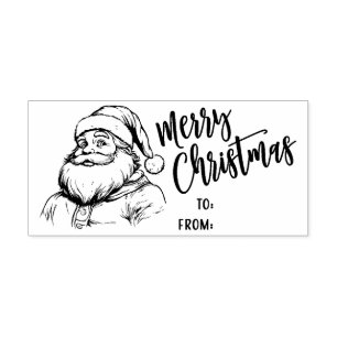 Santa Claus Merry Christmas Stamp