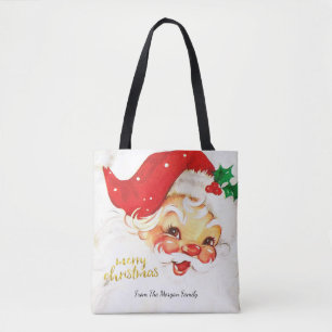 Santa Claus Merry Christmas Tote Bag