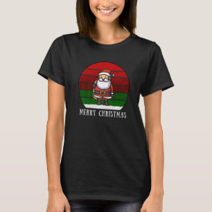 Santa Claus Merry Christmas XMas Vintage Retro T-Shirt
