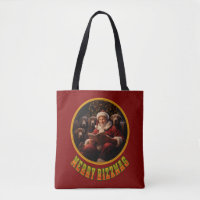 Santa Claus Merry Rizzmas with labrador retriever