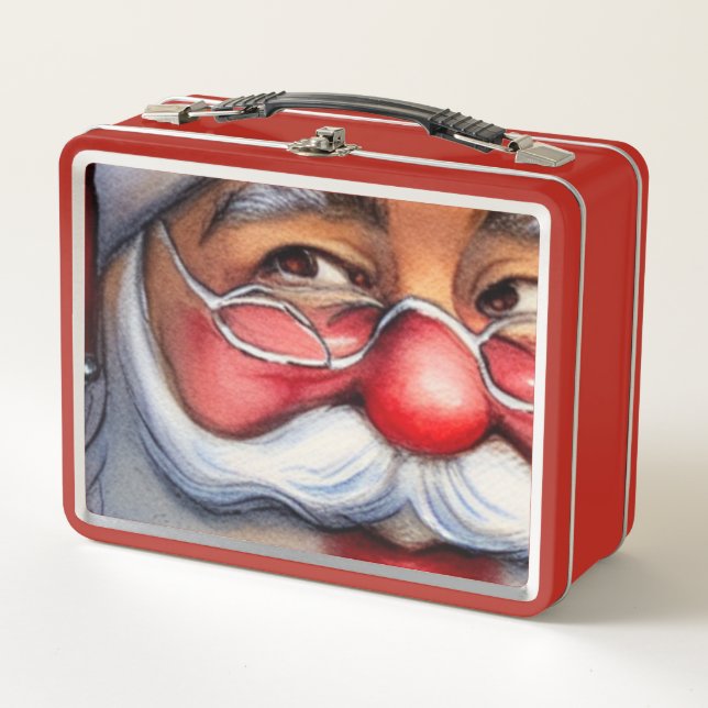 Santa Claus Metal Lunch Box (Front)