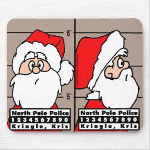 Santa Claus Mug Shot Mousepad