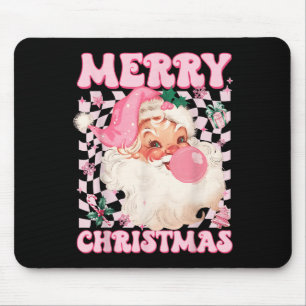 Santa Claus Nk Sungles Blowing Bubble Gum Christma Mouse Pad