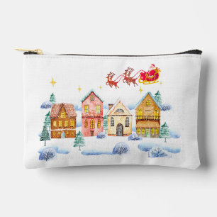 Santa Claus North Pole Christmas Village Accessory Pouch
