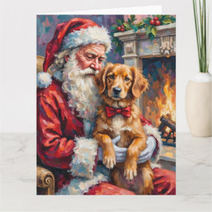 Santa Claus Nova Scotia Duck Tolling Retriever  Card