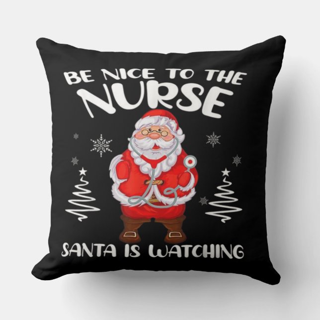 Santa Claus Nurse  Cushion (Front)
