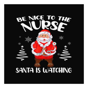 Santa Claus Nurse Photo Print