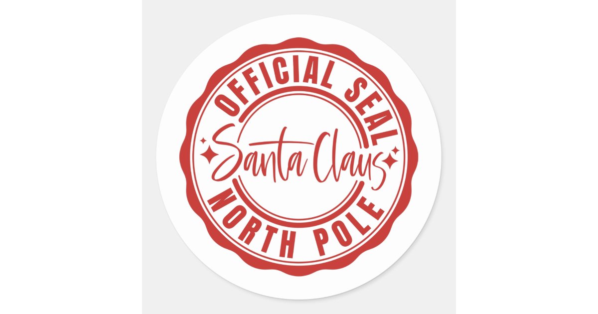 Santa Claus Official Seal | Zazzle