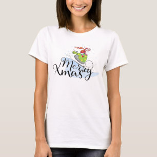 SANTA CLAUS on a sleigh - Merry Xmas T-Shirt
