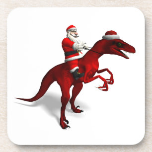 Santa Claus On Dino Coaster