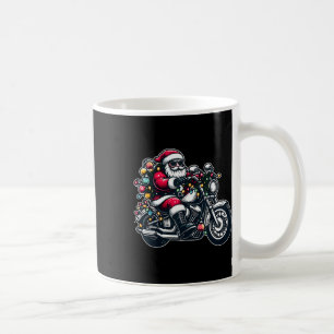 Santa Claus On Motorcycle Funny Biker Christmas Xm Coffee Mug