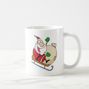 Santa Claus on Sleigh Coffee Mug