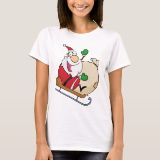 Santa Claus on Sleigh T-Shirt