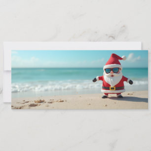 Santa Claus on the beach