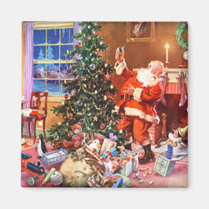 Santa Claus on The Night Before Christmas Magnet