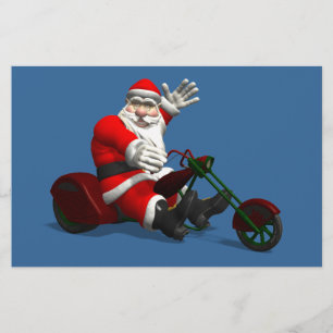 Santa Claus On Trike Stationery