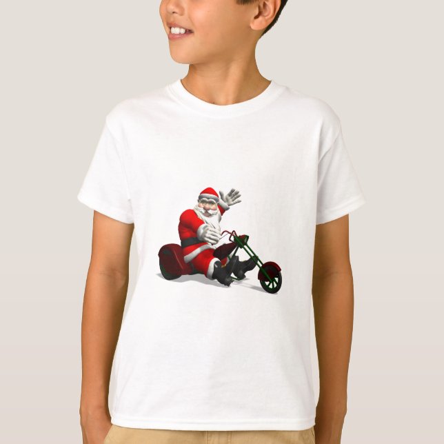 Santa Claus On Trike T-Shirt (Front)