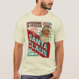 Santa Claus One Night Only Christmas T Shirt