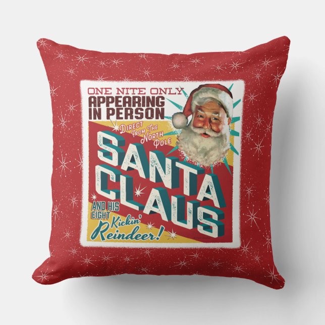 Santa Claus One Night Only Cushion (Front)