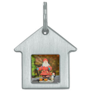 Santa Claus ornament Pet ID Tag