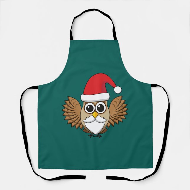 Santa Claus Owl Apron (Front)