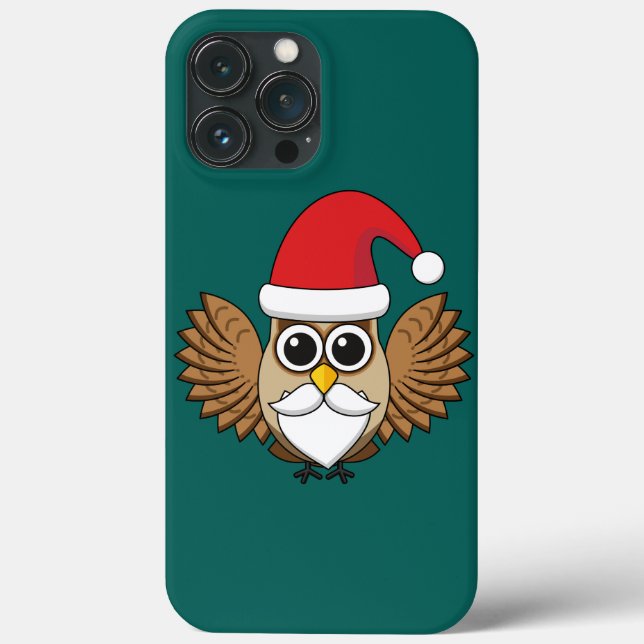 Santa Claus Owl Case-Mate iPhone Case (Back)