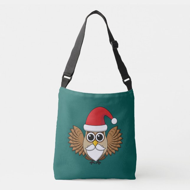Santa Claus Owl Crossbody Bag (Front)