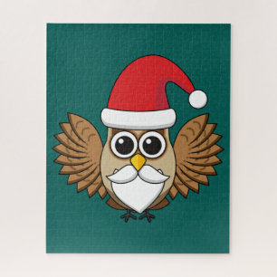 Santa Claus Owl Jigsaw Puzzle