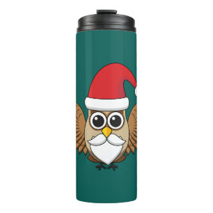 Santa Claus Owl Thermal Tumbler