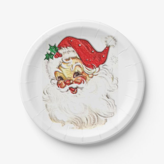 Santa Claus Paper Plate (Front)