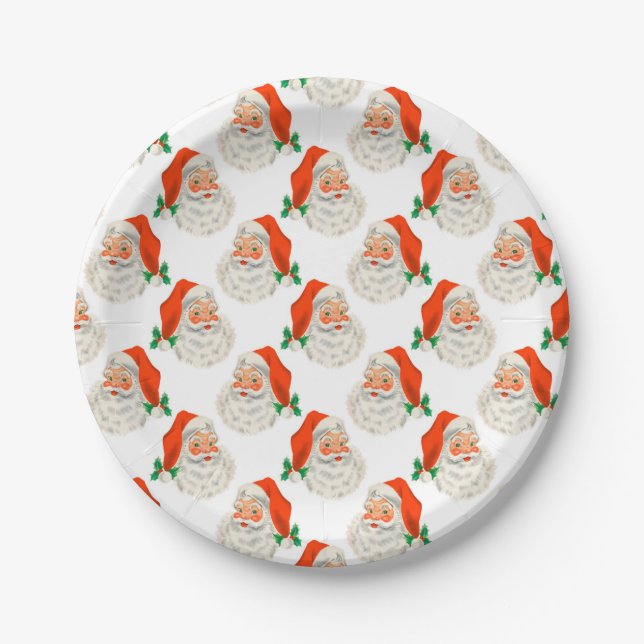 Santa Claus Paper Plate (Front)
