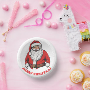 Santa Claus Paper Plate