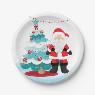 Santa Claus  Paper Plate