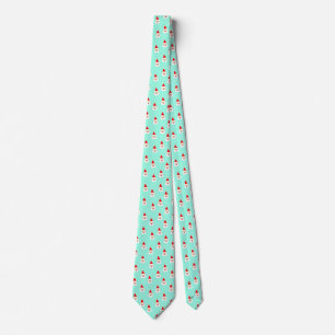 santa claus pattern mid century christmas tie