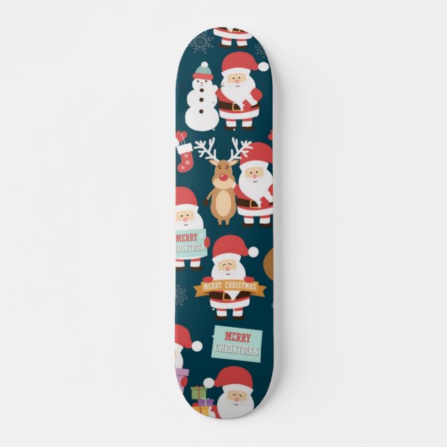 Santa Claus pattern Skateboard (Front)