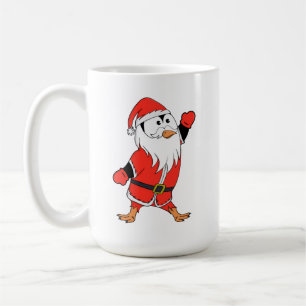 Santa Claus Penguin Ready for Christmas Coffee Mug