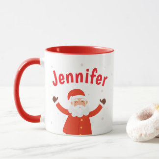 Santa Claus Personalise Christmas Coffee Mug