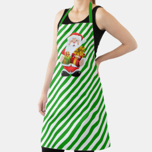 Santa Claus Personalise Name Christmas Gift Apron