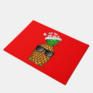 Santa Claus Pineapple Doormat