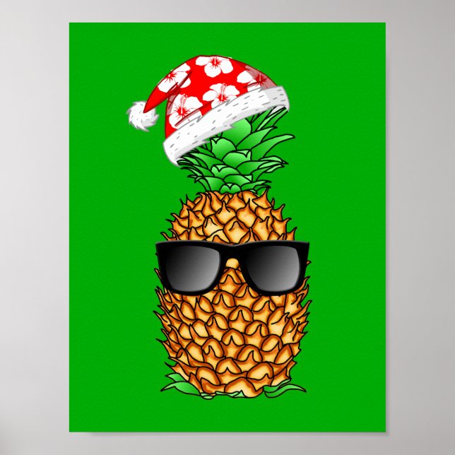 Santa Claus Pineapple Poster (Front)