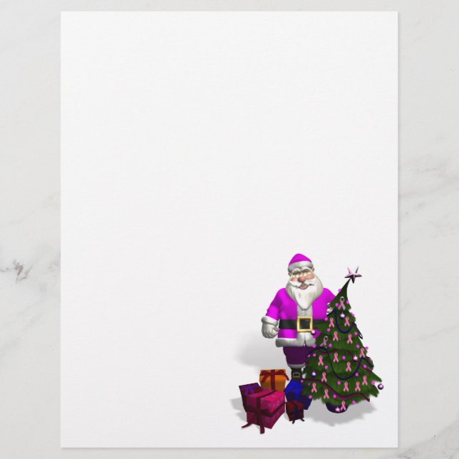 Santa Claus Pink Ribbons (Front)