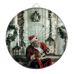 Santa Claus Playing Music Dartboard