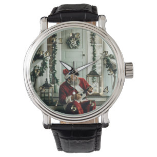Santa Claus Playing Music Watch