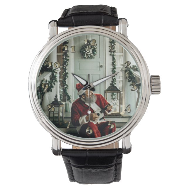 Santa Claus Playing Music Watch (Front)
