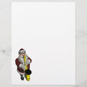 Santa Claus Playing Saxophone