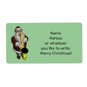 Santa Claus Playing Saxophone