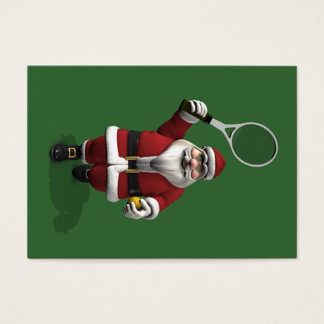 Santa Claus Playing Tennis (Front)