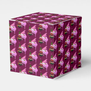 Santa Claus Plays Pink Piano Favour Box