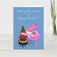 Santa Claus Plays Pink Piano